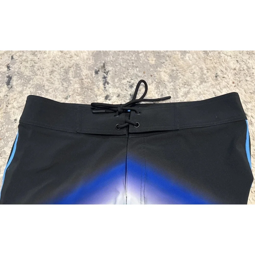 LUNA FIDE Performance Board Shorts Blue Multi Sz 30 Mens